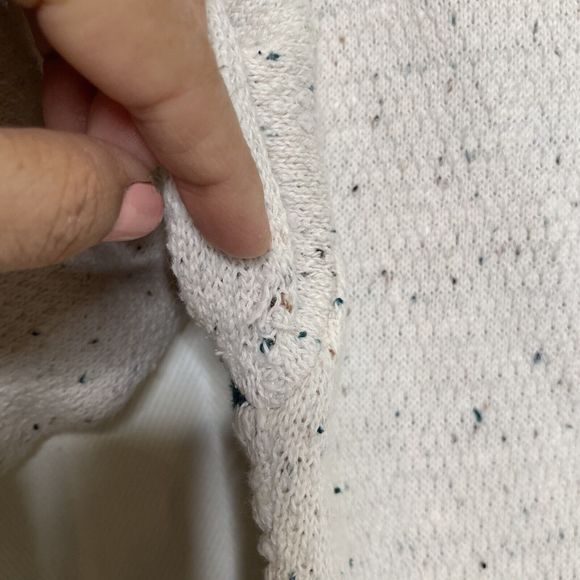 Northern Reflections VINTAGE White Cottage Granny Core Sweater Size S / P VTG - Picture 7 of 10